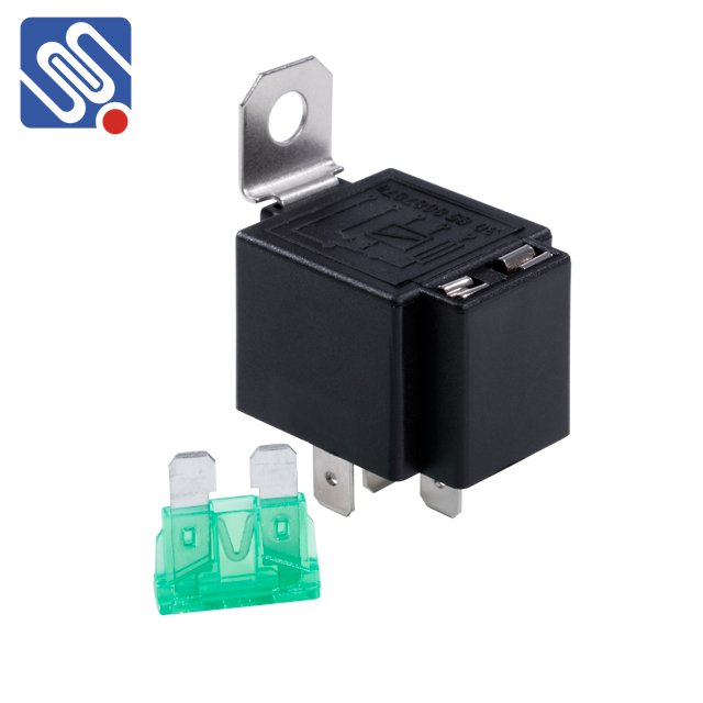 Meishuo MAW-C 12VDC 30A Fuse Relay Switch 5 Pin Automotive Electrical Fused Relay with Metal Bracket