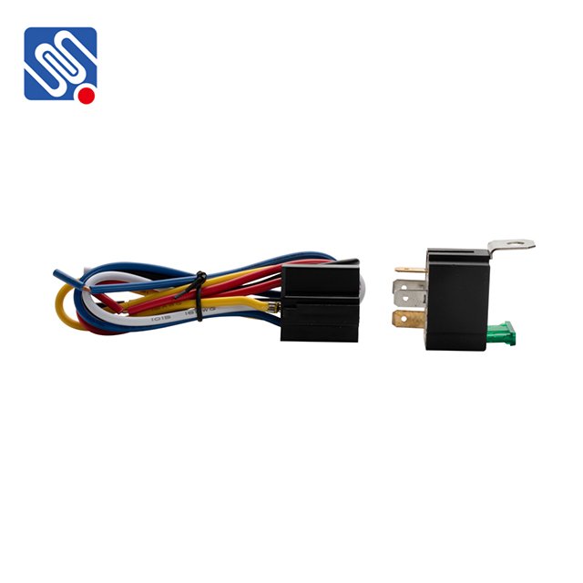 Meishuo MAW-C 12VDC 30A Fuse Relay Switch 5 Pin Automotive Electrical Fused Relay with Metal Bracket