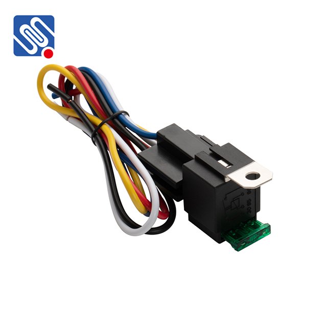 Meishuo MAW-C 12VDC 30A Fuse Relay Switch 5 Pin Automotive Electrical Fused Relay with Metal Bracket