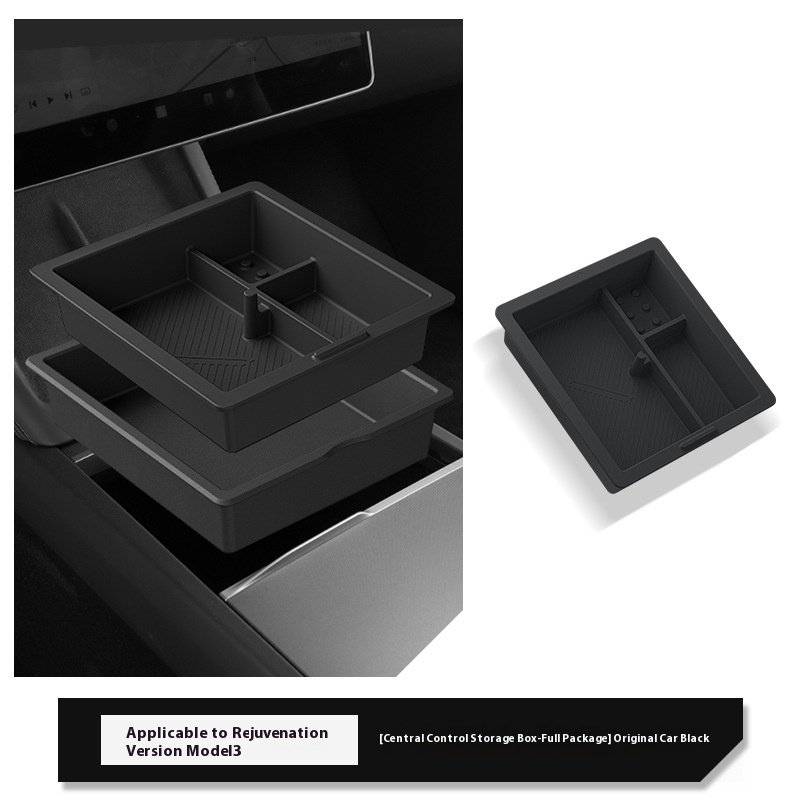 Highland ABS Material Front Armrest Storage Box for Tesla Model 3/Y Car Accessories