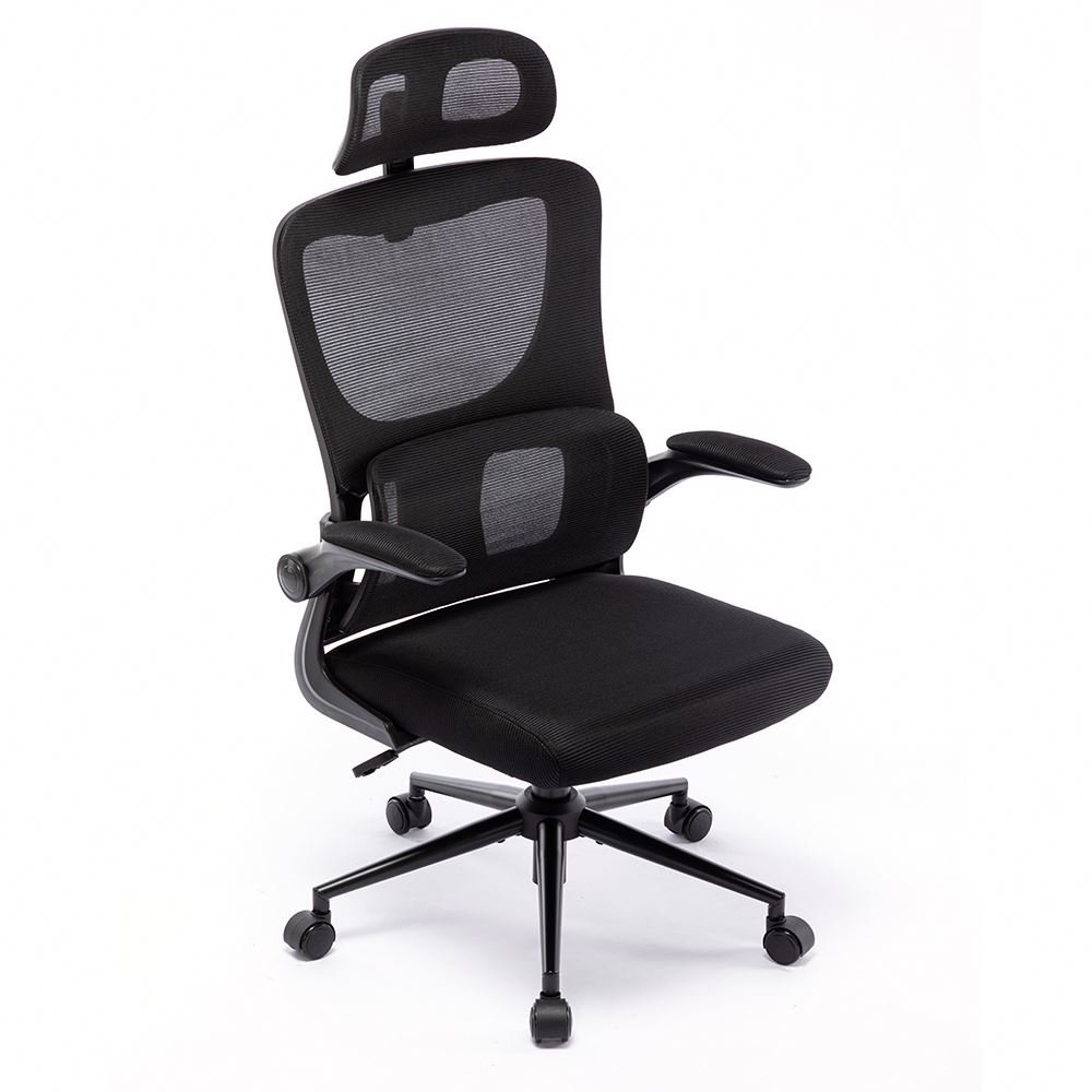 China Design Ergonomic High Back Modern Flip-up Armrest Home Office Chair