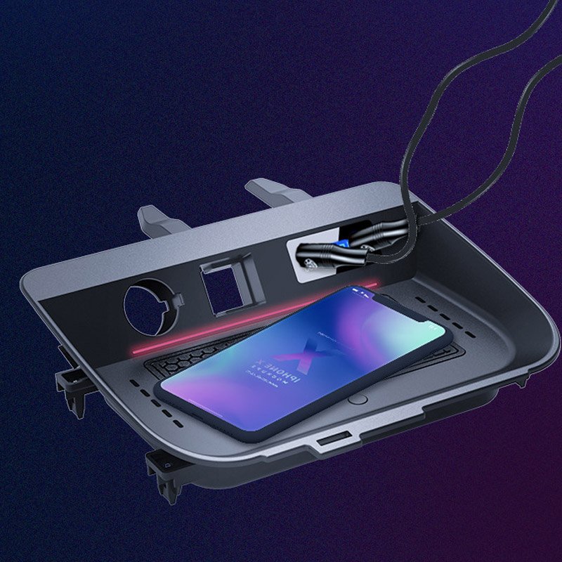 Accessories for Toyota Rav4 Xa50 2020 2021 2022 2023 Car QI Wireless Charger 15W Fast Charging Phone Holder Pad Car Modification