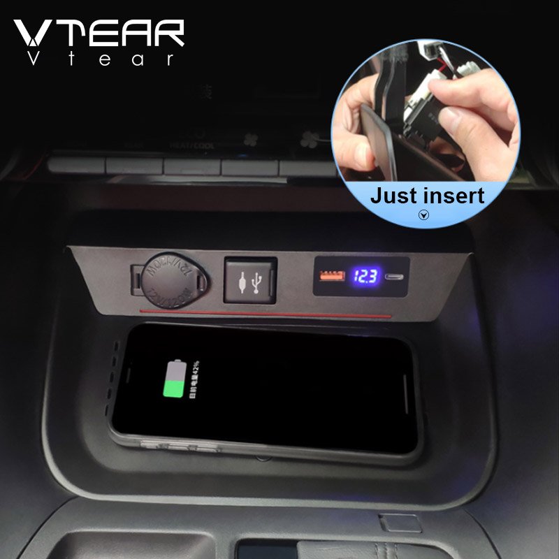 Accessories for Toyota Rav4 Xa50 2020 2021 2022 2023 Car QI Wireless Charger 15W Fast Charging Phone Holder Pad Car Modification