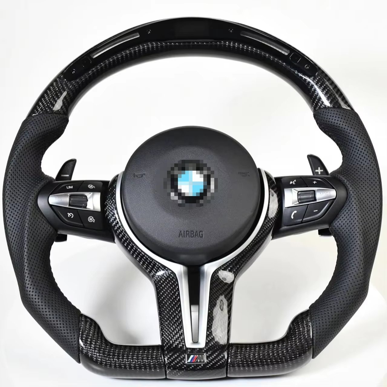 custom leather carbon steering wheel for bmw g series f30 f10 m2 m3 m5 m4 m6 x5 x6 plug play