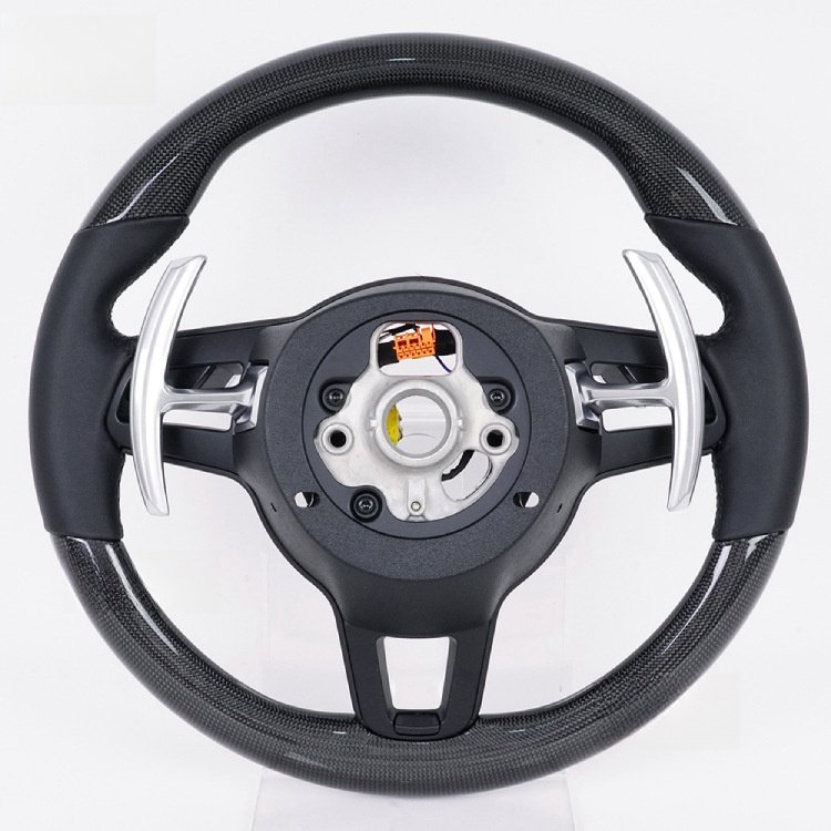 Auto accessories Custom carbon fiber leather car steering wheel New leather steering wheel