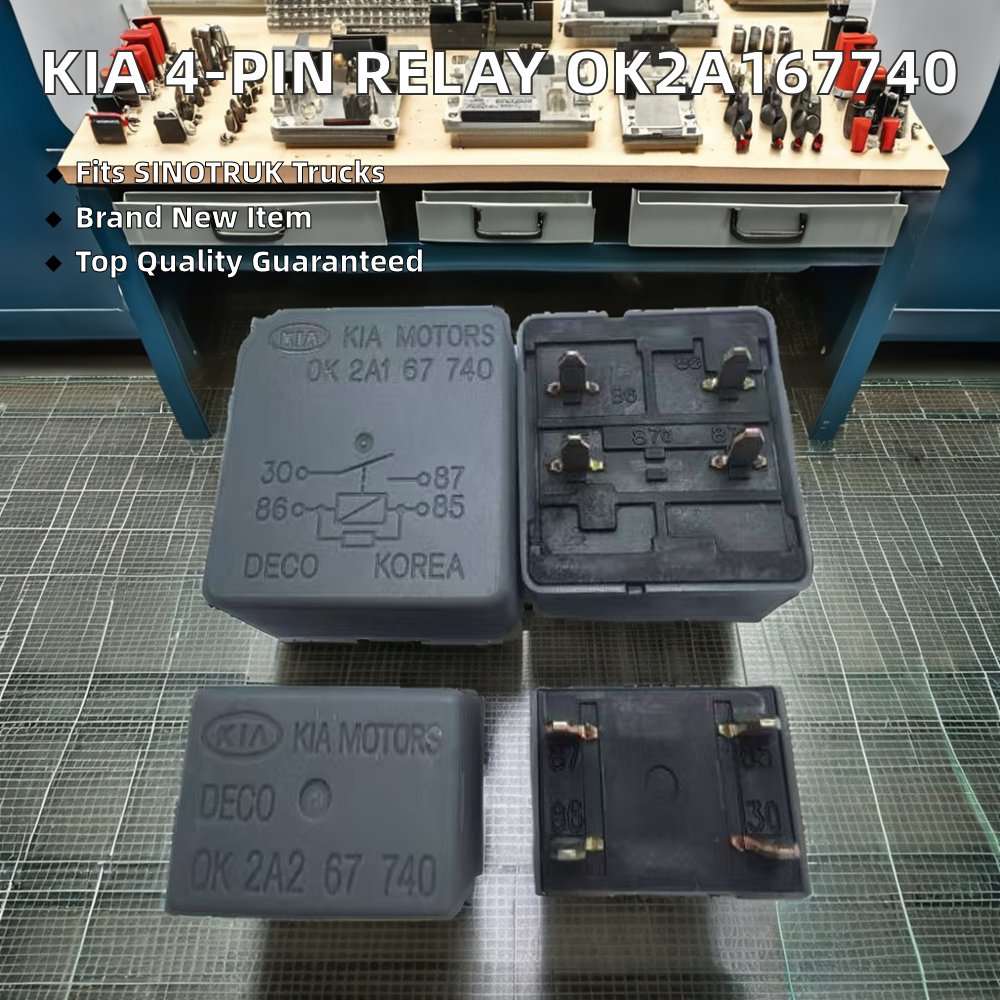 OK2A167740 KIA Motors 4-Pin Car Fuse Relay 15A/40A Rated Current New Condition Auto Relays