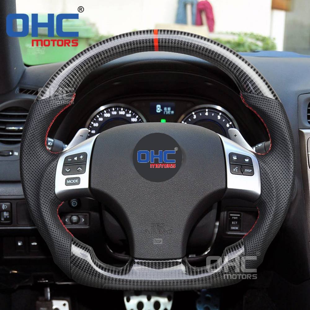 OHC Motors 100% REAL Carbon Fiber Steering Wheel for Lexus IS F IS250 2009 to 2013 steering wheels