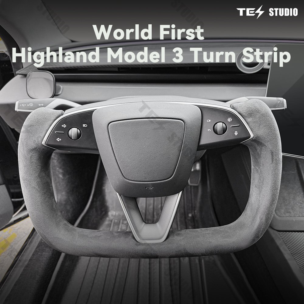 Steering Wheel Lever for Tesla Model 3 Highland Gear Shift Wiper Shift Paddle Turn Rod Car Steering Wheels Rim