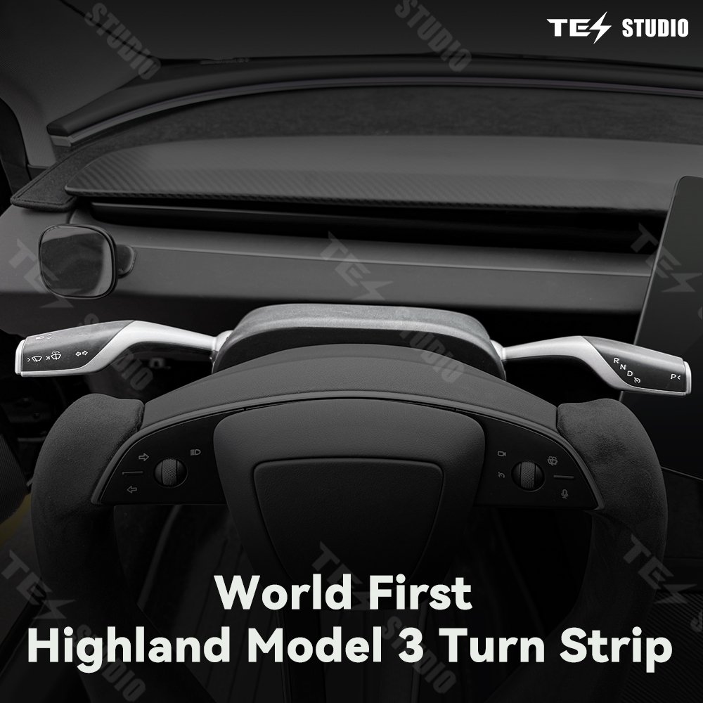 Steering Wheel Lever for Tesla Model 3 Highland Gear Shift Wiper Shift Paddle Turn Rod Car Steering Wheels Rim