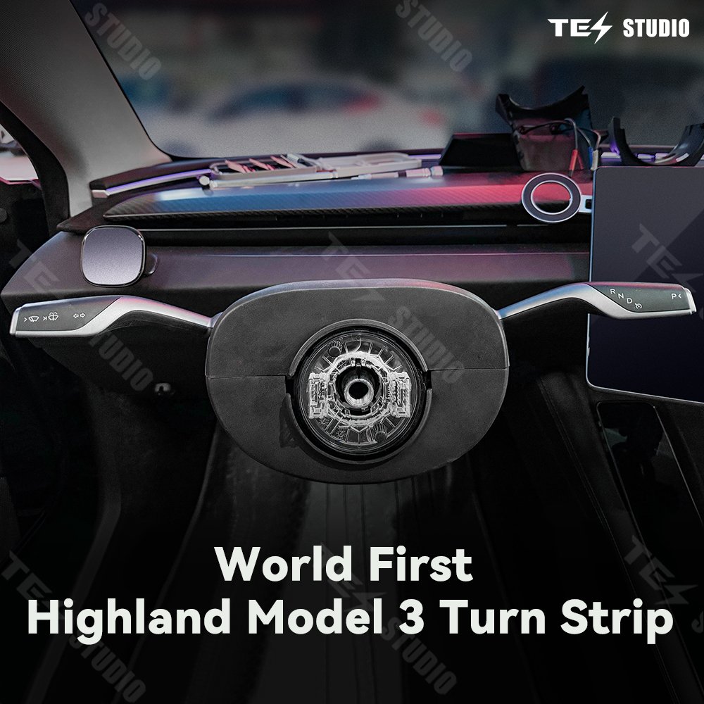 Steering Wheel Lever for Tesla Model 3 Highland Gear Shift Wiper Shift Paddle Turn Rod Car Steering Wheels Rim