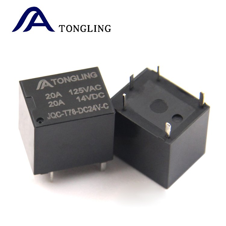 TONGLING T78 T74 5V 6V 9V 12V 24V 5 Pin 20A 14VDC Mini Automotive Wiring Relay
