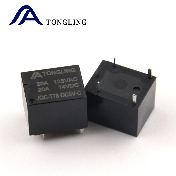 TONGLING T78 T74 5V 6V 9V 12V 24V 5 Pin 20A 14VDC Mini Automotive Wiring Relay