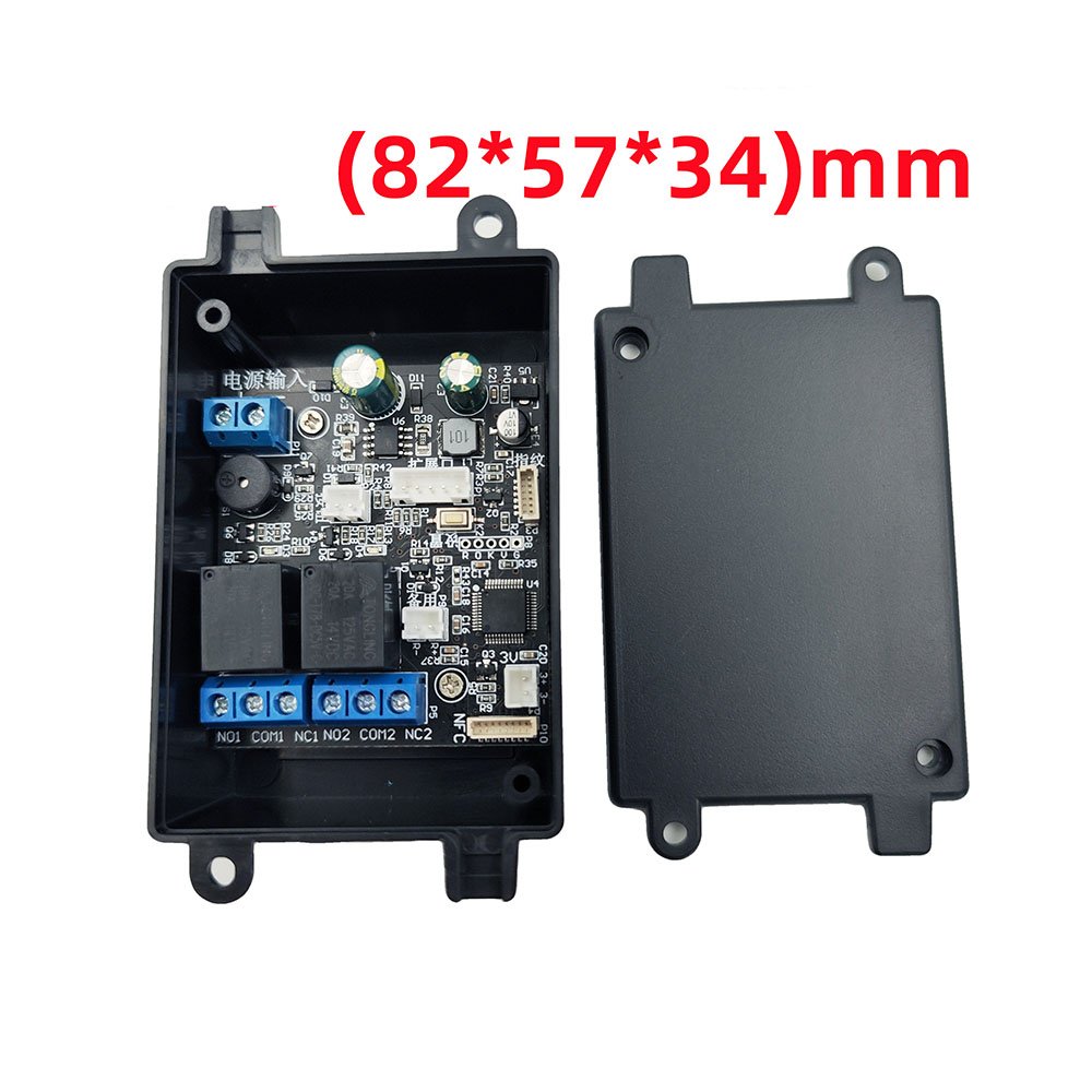 Taidacent 12V 2CH Security Fingerprint Switch Car Door Lock Biometric Relay Switch Dual Channel Mobile Phone NFC Relay Switch