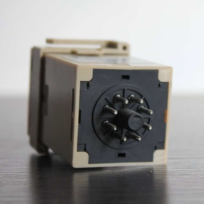 Digital Time Delay Repeat Cycle Relay Timer 1s-990h LED Display 8 Pin Panel Installed DH48S-S SPDT with Socket