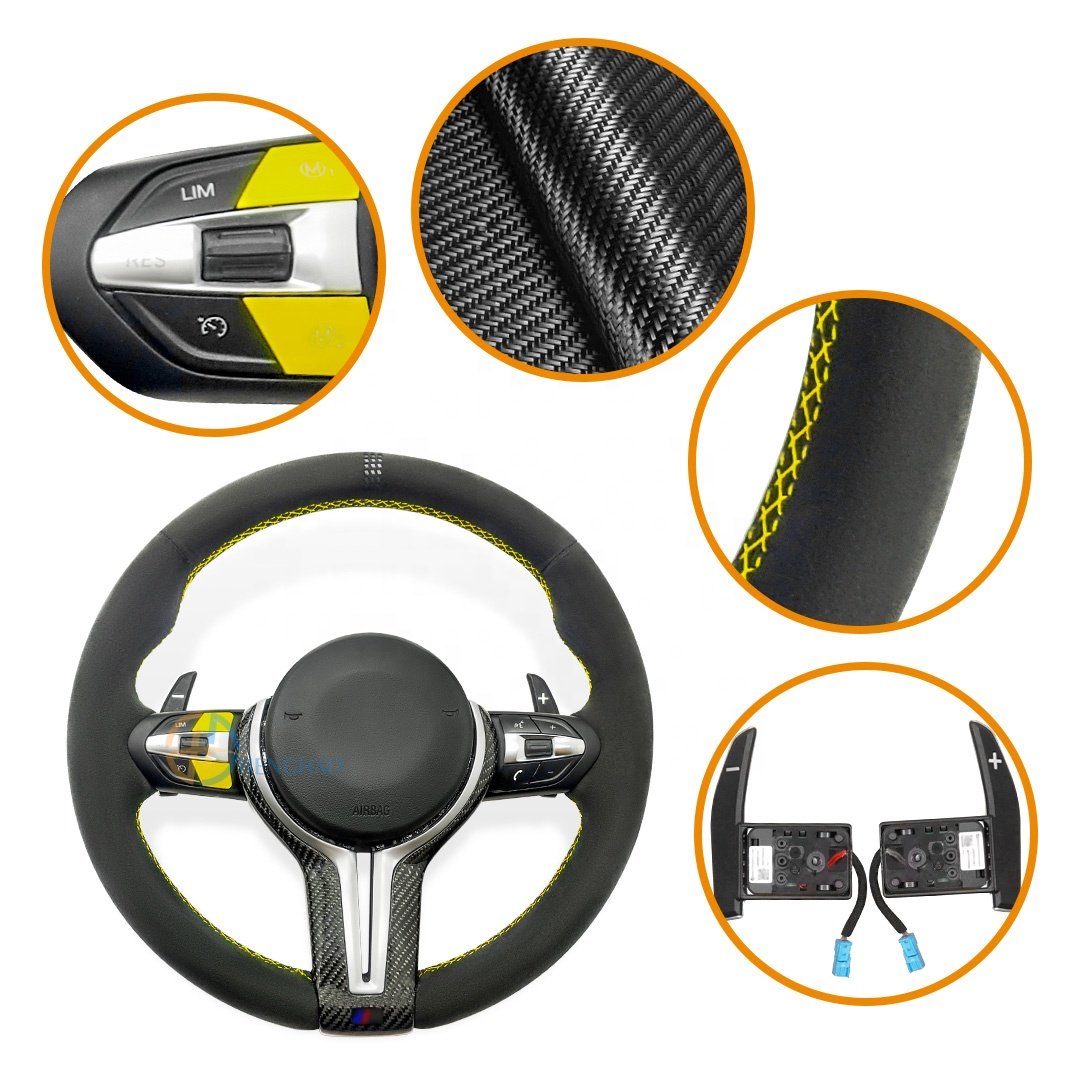 Customized M Sports Auto Car Steering Wheel For BMW E90 E70 F30 F10 Steering Wheel