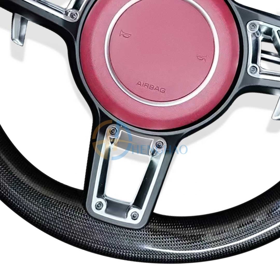 Customized Car Steering Wheel For Porsche Cayenne Panamera Cayman 718 991 911 Macan Upgraded Carbon Fiber Steering Wheel