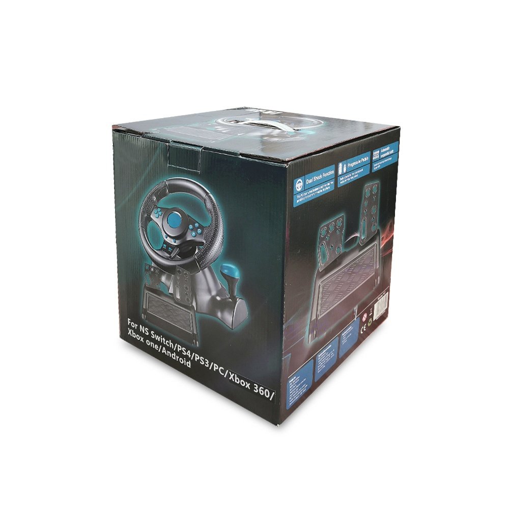 In Stock 7 In 1 Game Driving Wheel Racing Car Game Steering Wheel For Pc/Ps3/Switch/Ps4/Xbox One/Xbox Series/Android