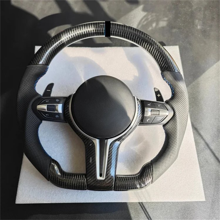 Car accessories Carbon fiber steering wheel car steering wheel assembly Leather car electronics