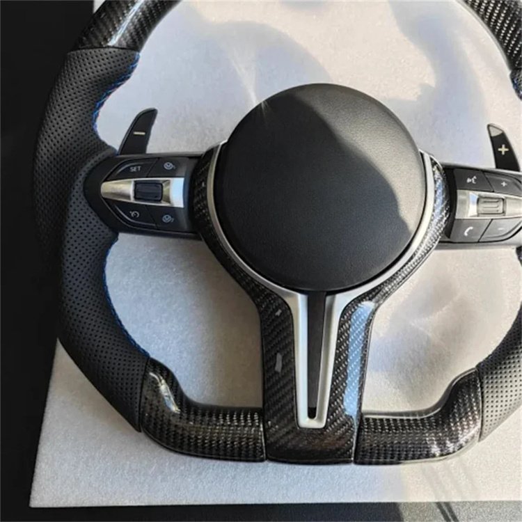 Car accessories Carbon fiber steering wheel car steering wheel assembly Leather car electronics