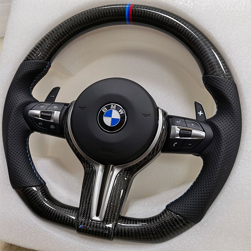 Car Accessories car steering wheel leather carbon fiber interior Accessories for BMW F30 F20 F80 X1 X2 X3 X4 X5 5X6