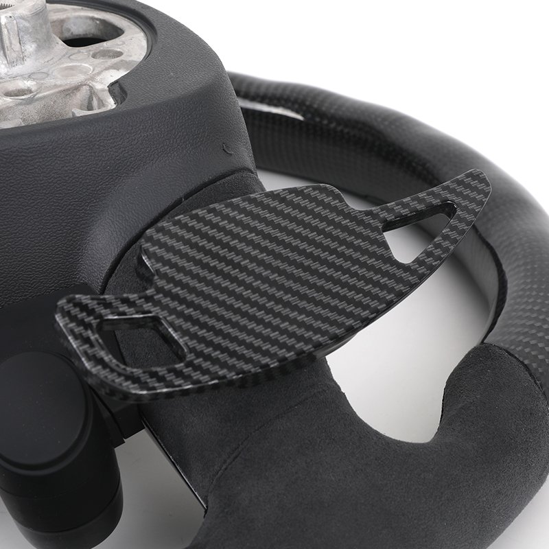 Car Start Button S-Line Half Alcantara Carbon Fiber Paddle LED Steering Wheel for Audi TT R8 A4 A5 B8 B9 S4 RS6 A6 C7 RS Q5 Q6