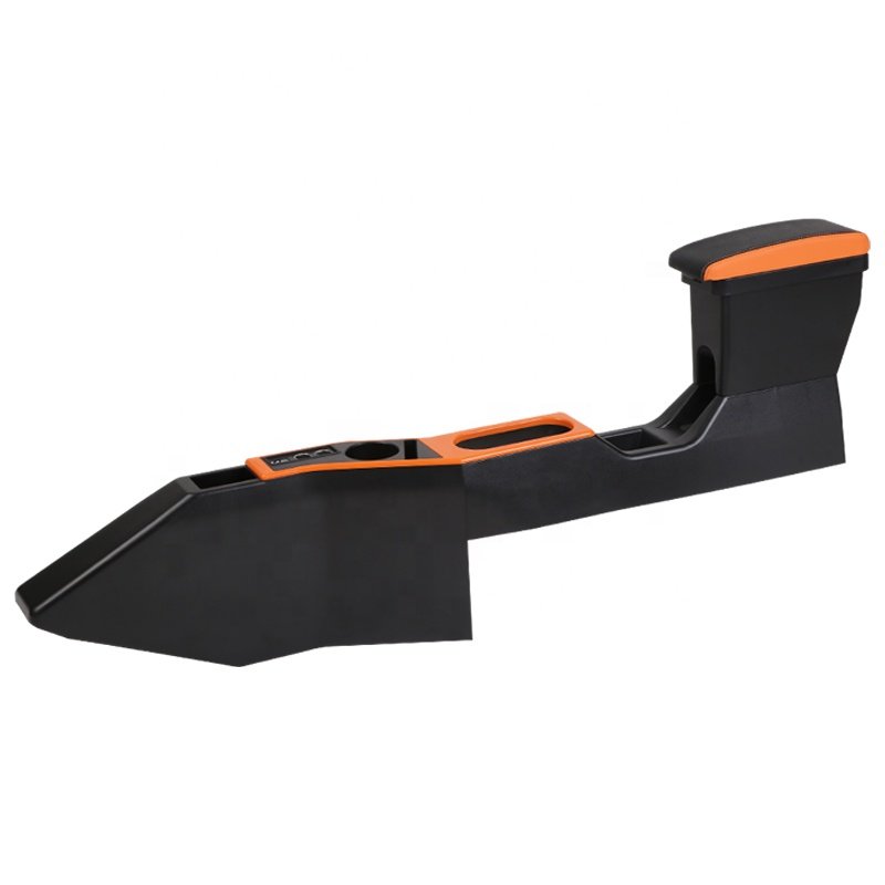 Electric Car Multi Colors Double Layers Slide USB New Design Pu Leather Car Armrest Console Box for Wuling Mini EV Car