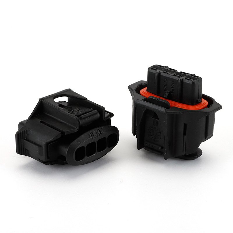 1928403736 Automotive Electrical 4pin Waterproof Relay Connector Black Waterproof Wire Harness Connectors