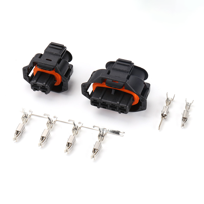 1928403736 Automotive Electrical 4pin Waterproof Relay Connector Black Waterproof Wire Harness Connectors