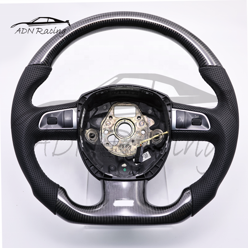 Real Carbon Fiber Steering Wheel For Audi B8 Pre-Facelift S4 S5 A4 A5