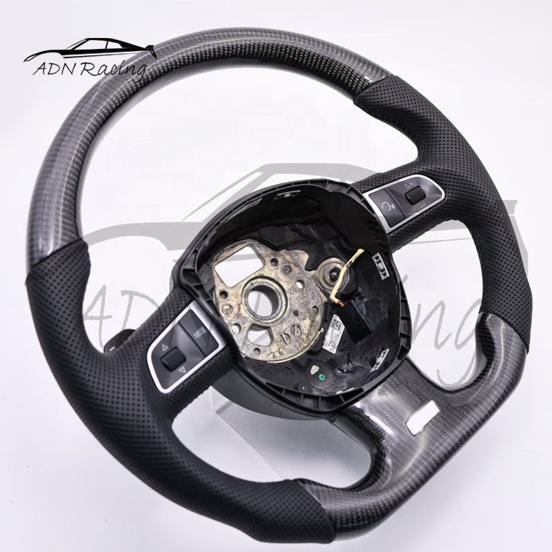 Real Carbon Fiber Steering Wheel For Audi B8 Pre-Facelift S4 S5 A4 A5