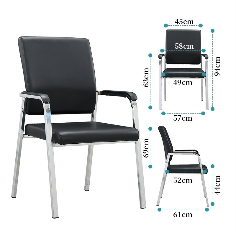 Wholesale Chrome Ergonomic Luxury Office Meeting Room Conference boss Stackable Chaire Reception Commercial Ergonor Class Chairs