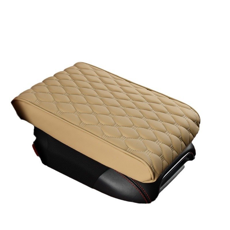 Four Seasons Leather Car Armrest Cushion General Car Protective Cover with Elbow Pillow Interior Accessories