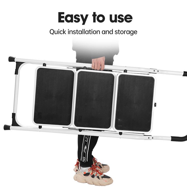 STARRYHEART 330LB Folding Step Stool Wide Anti-Slip Pedal Portable Aluminium RV Ladder