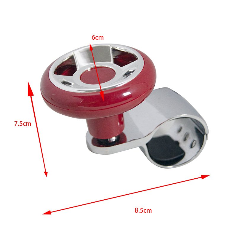 Turning Steering Wheel Booster Spinner Knob Metal Bearing Power Handle Ball Shaped Smooth Spinner Knob Universal Fit Non-Slip
