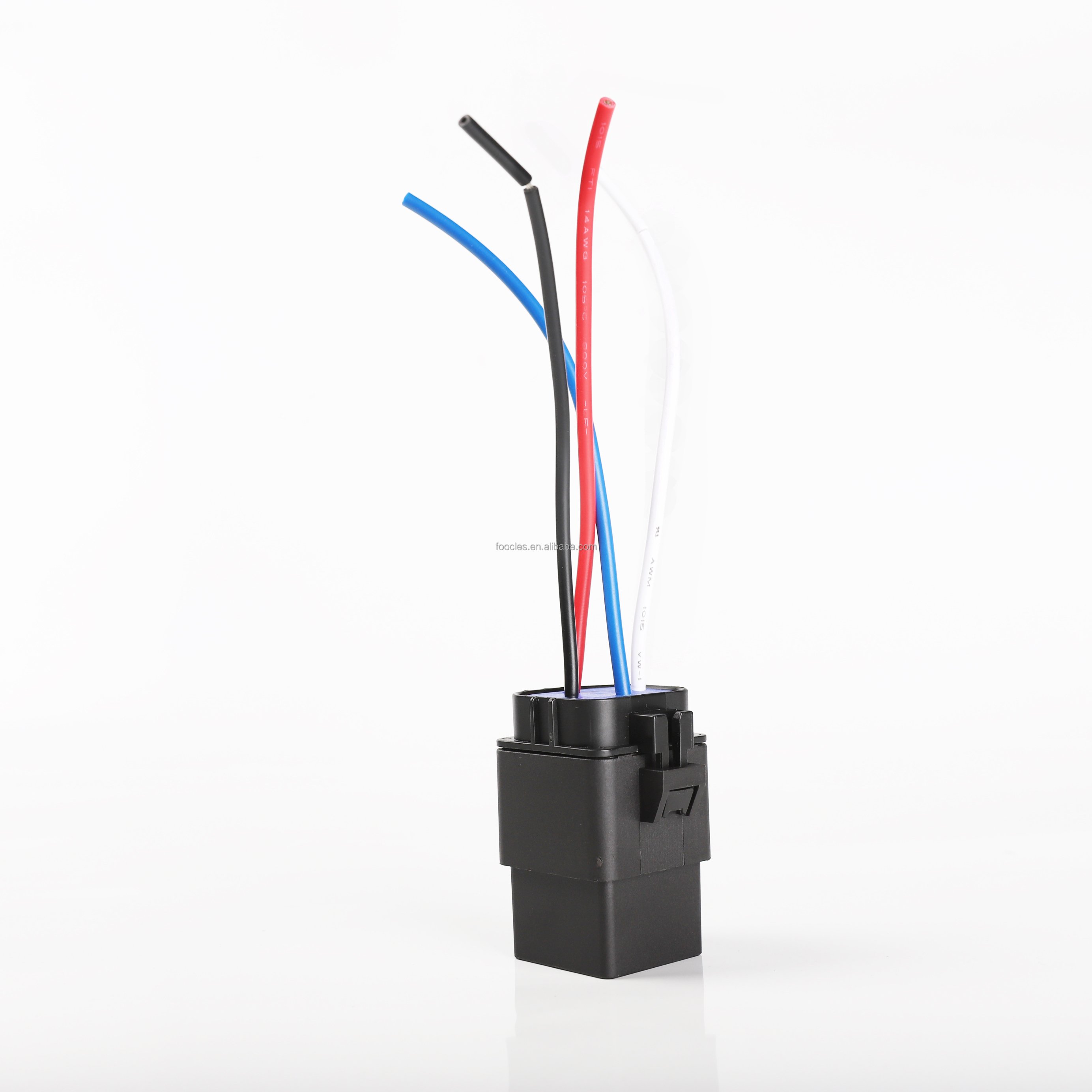 Waterproof Auto Relay JD2912 12v 24v 40a 4 Pin 5 Pin Car Automot Relay Socket Wire Harness Set
