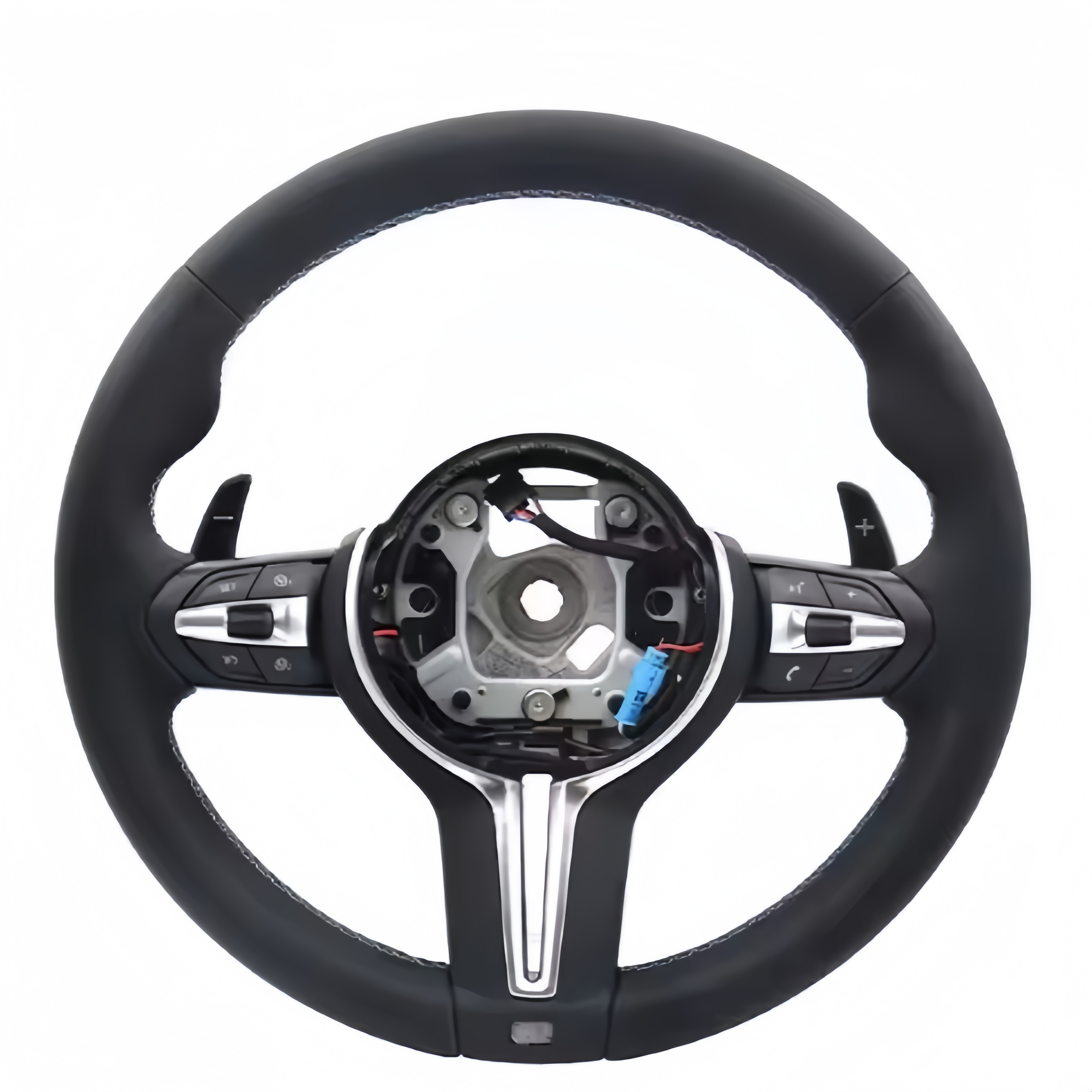 Custom Black Perforated Leather M Sport Steering Wheel For BMW F10 F30 F31 F32 F20 E92 E60 M3 M4 M5 M6 Leather Steering Wheel