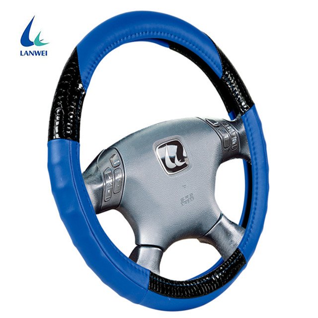 Most Popular Fashion Universal Pu Steering Cover Four Seasons Car Steering Wheel Cover
