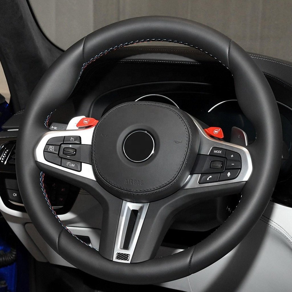 M Style Steering Wheel M1/M2 Buttons With DIY Feature For BMW G20 G30 G01 G02 G05 G06 M Sport Interior Trim Accessory