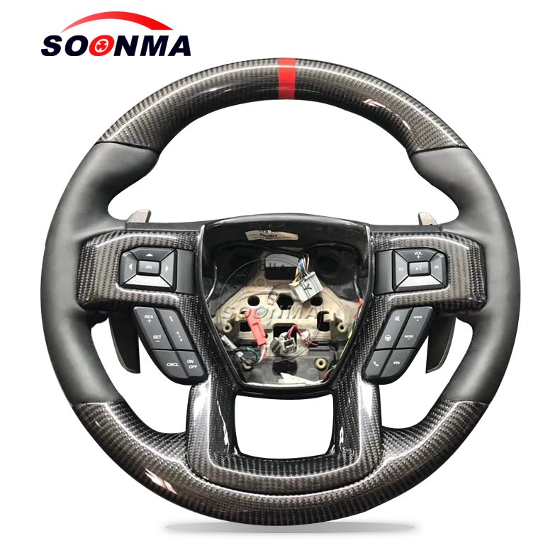 for Ford Ranger Raptor /Available for all car models Private custom gloss carbon fiber steering wheel