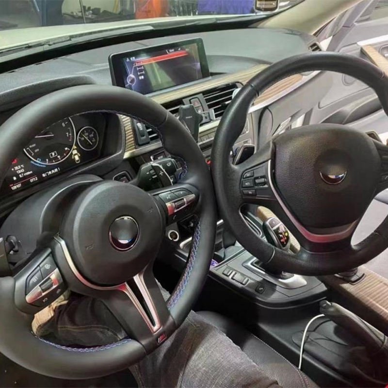 Sport Interior Steering Wheel M Sport Carbon Fiber Leather Steering Wheel for BMW F10 F20 F30