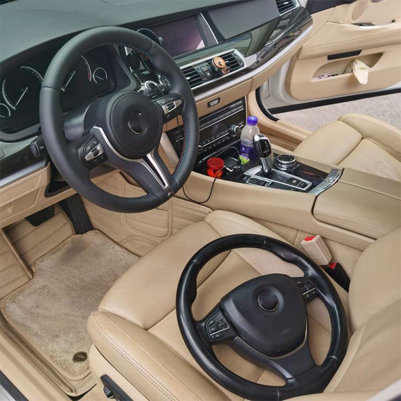 Sport Interior Steering Wheel M Sport Carbon Fiber Leather Steering Wheel for BMW F10 F20 F30
