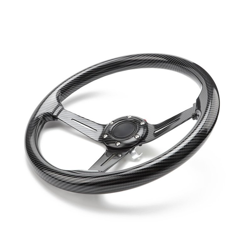 Car modified 14-inch carbon fiber racing steering wheel personalized game steering wheel universal 350mm. customize