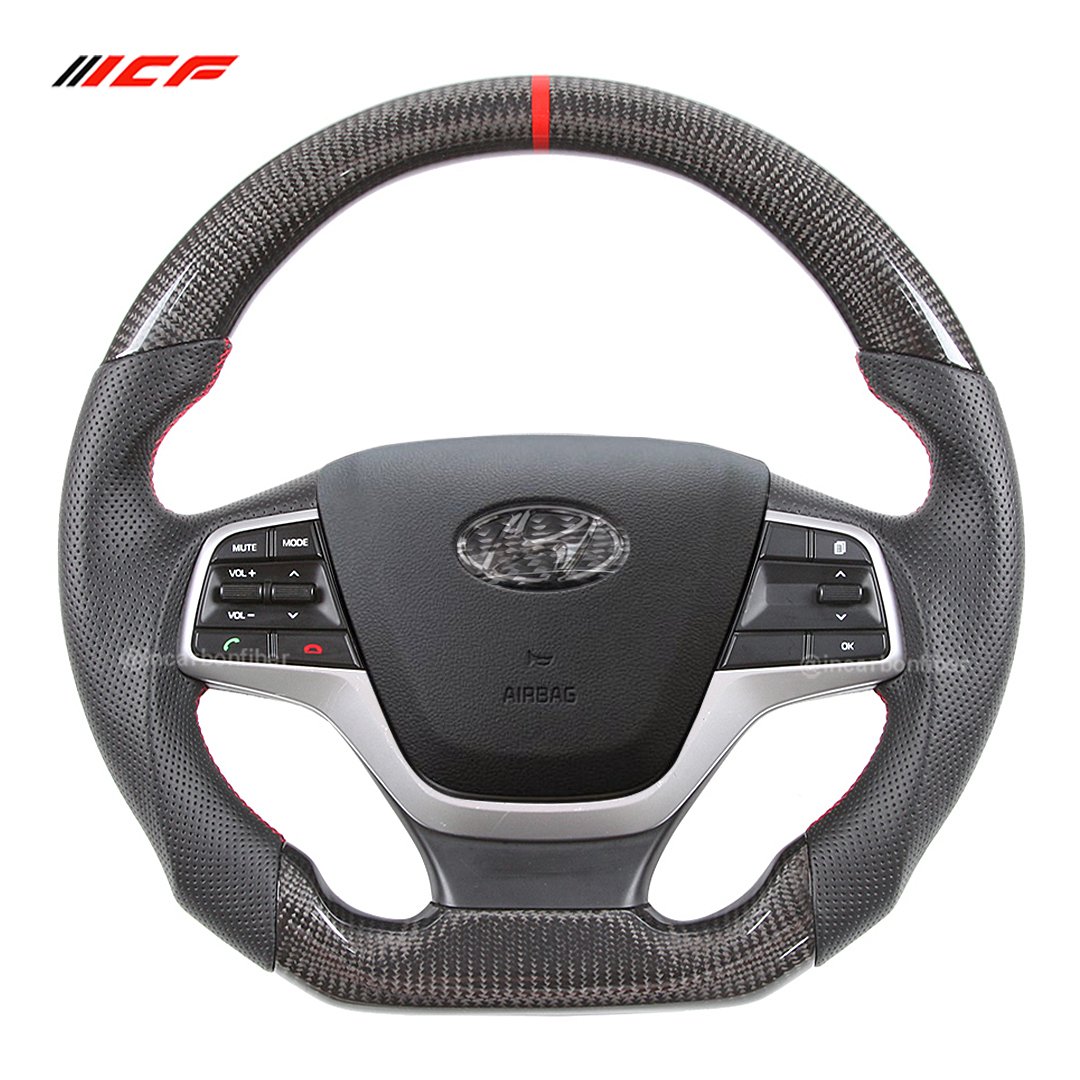 100% Real Carbon Fiber Steering Wheel for Hyundai Sonata SanteFe