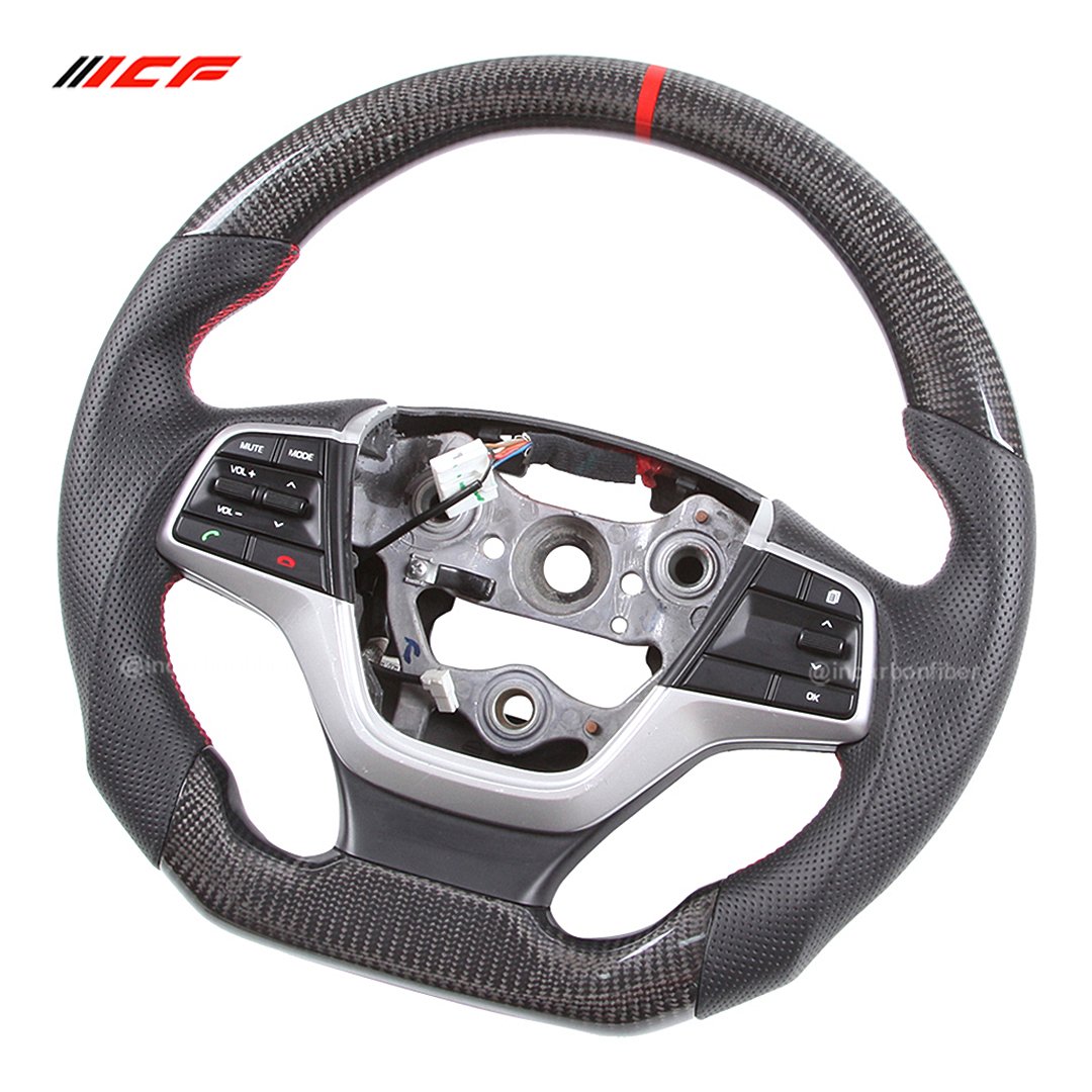 100% Real Carbon Fiber Steering Wheel for Hyundai Sonata SanteFe