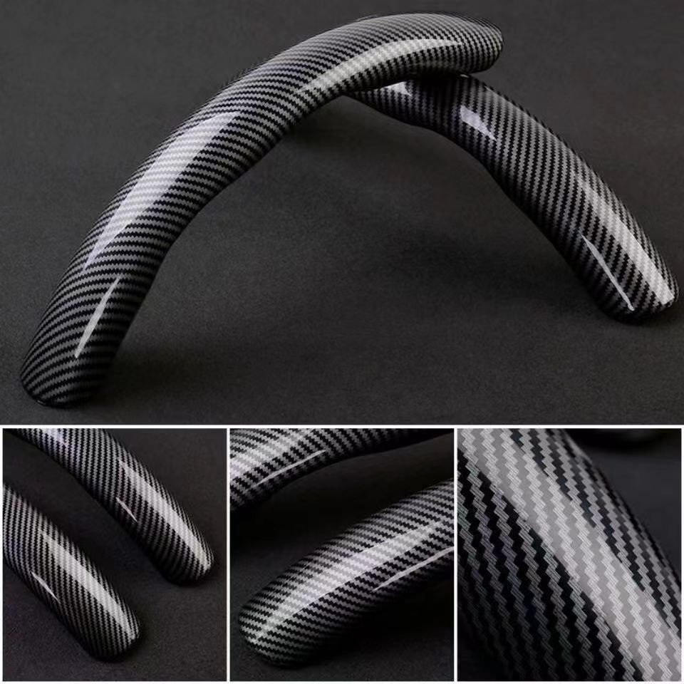 Car Steering Wheel Cover Breathable Anti Slip Steering Covers Suitable Auto Decoration Carbon Fiber Pattern Accessories