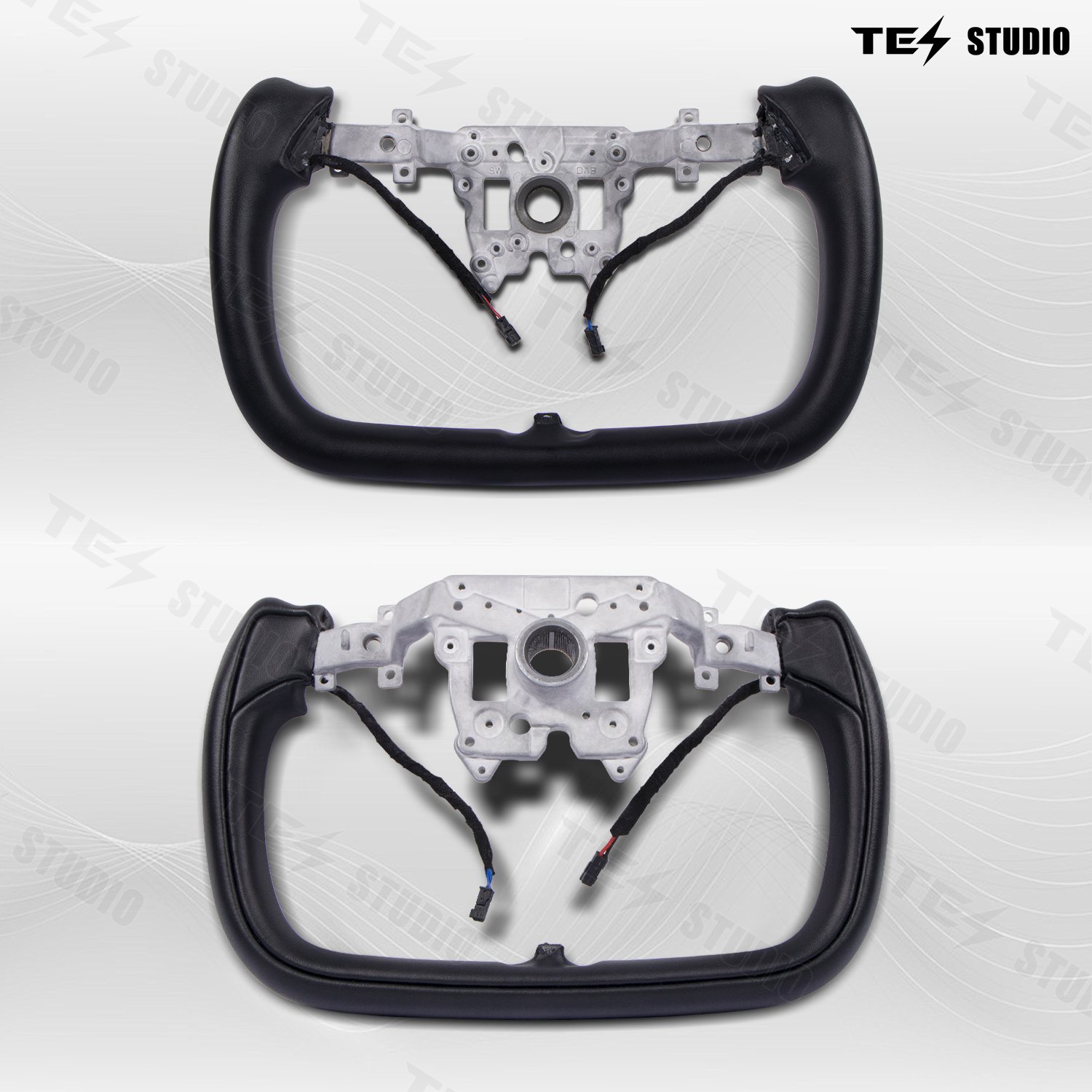 For Tesla Model 3 Highland Carbon Fiber Steering Wheel Modification Leather Car Steering Wheel