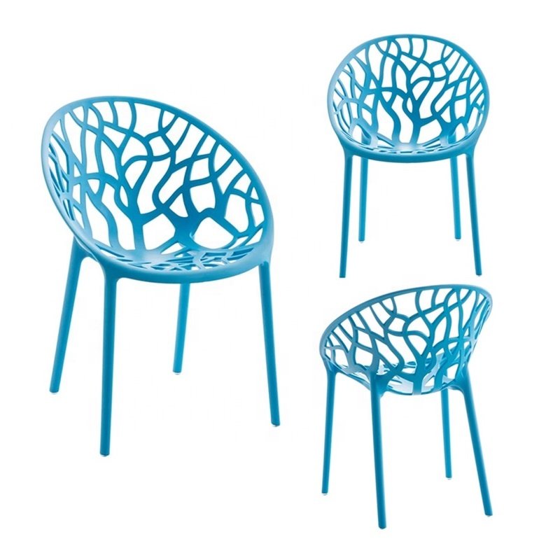Armrest Plastic Dining Chair With UV-resistant Polypropylene for Living Room Restaurant Hotel Coffee House