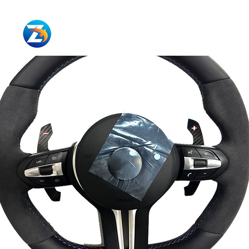 Car Steering Wheel Alcantara Steering Wheel with Carbon fiber paddles For BMW F10 F11 F12 F15 F16 F18 F20