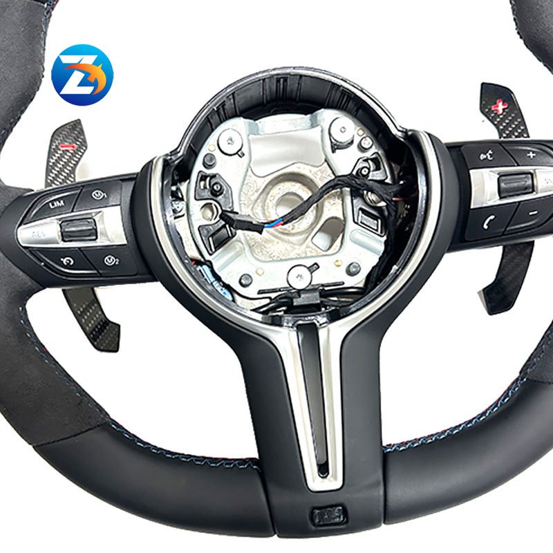Car Steering Wheel Alcantara Steering Wheel with Carbon fiber paddles For BMW F10 F11 F12 F15 F16 F18 F20