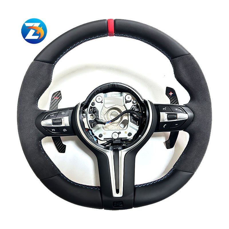 Car Steering Wheel Alcantara Steering Wheel with Carbon fiber paddles For BMW F10 F11 F12 F15 F16 F18 F20